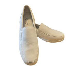 Propet Ortho WPRX13 Womens 10 Nursing Temple Shoe Loafers Slip On White Leather